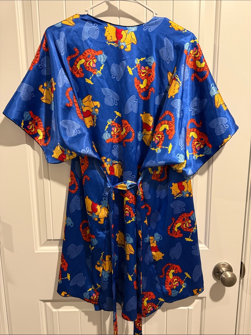 Blue Winnie the Pooh & Tigger Satin Lounge Set - Picture 6 of 8